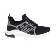Racer Reflex Sneakers Zwart Grijs Emporio Armani EA7 , Black , Heren