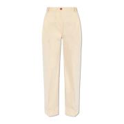 Plooivoorkant broek Maison Kitsuné , Beige , Dames