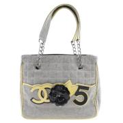 Pre-owned Canvas totes Chanel Vintage , Gray , Dames