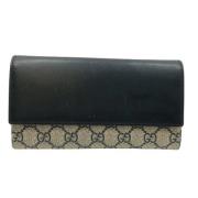 Pre-owned Leather wallets Gucci Vintage , Blue , Dames