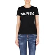 T-Shirts Dsquared2 , Black , Dames