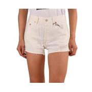 Stijlvolle Denim Shorts voor de Zomer Levi's , White , Dames