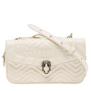 Pre-owned Leather crossbody-bags Bvlgari Vintage , White , Dames