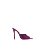 Stijlvolle Leren Schoenen Saint Laurent , Purple , Dames