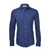 Blauw Casual Overhemd met Lange Mouwen Gran Sasso , Blue , Heren