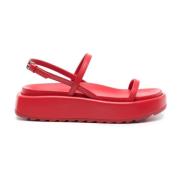 Chunky Sole Sandalen voor Vrouwen Plan C , Red , Dames