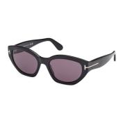 Gedurfde vierkante zonnebrillencollectie Tom Ford , Black , Dames