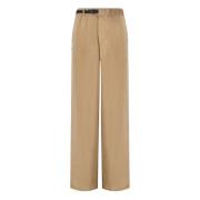 Wide Trousers White Sand , Beige , Dames