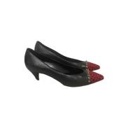 Pre-owned Leather heels Yves Saint Laurent Vintage , Black , Dames