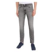 Grijze Denim Slim-fit Jeans Calvin Klein , Gray , Heren