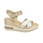 Stijlvolle Nacre Sand SpieZ Sneakers Nerogiardini , White , Dames