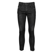 Denim Broek Stretch Katoenmix Dsquared2 , Black , Heren