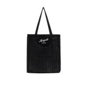 Solid Color Woven Knit Grid Shopper Axel Arigato , Black , Unisex