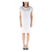 Elegante korte jurk met strass Liu Jo , White , Dames