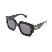 Zwarte zonnebril voor dagelijks gebruik Loewe , Black , Dames