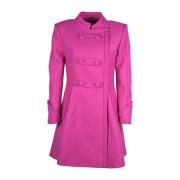 Fuchsia Blade Runner Coat Moschino , Pink , Dames