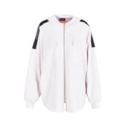 Witte Logo Serie Hoodie Emporio Armani EA7 , White , Dames