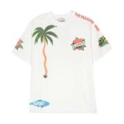 Tropisch Paradijs Biologisch Katoenen T-shirt Alemais , Beige , Dames