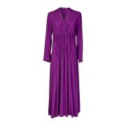 Elegante Midi Jurken voor Vrouwen Jucca , Purple , Dames