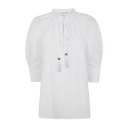Optic White Sjaal Shirt Max Mara , White , Dames