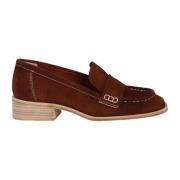 Loafers Ras , Brown , Dames