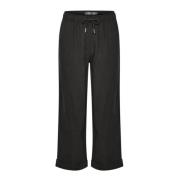 Wide Trousers InWear , Black , Dames