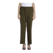 Straight Trousers N21 , Green , Dames