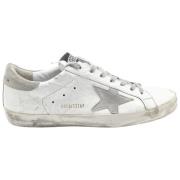 Witte Grijze Superstar Sneakers Vrouwen Golden Goose , Multicolor , Da...