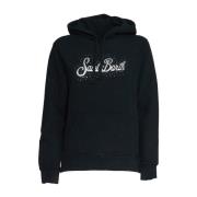 Zwarte Sweatshirts voor Dames Aw23 MC2 Saint Barth , Black , Dames