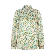 Esqualo blouse Blouse basic Pastel Ethnic pri Sp24.14019/999 print Esq...