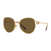 Gold/Brown Shaded Sunglasses Miu Miu , Yellow , Dames