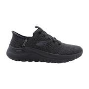 Straat Stijl Sneakers Skechers , Black , Heren