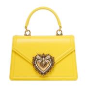 Kleine Devotion Gele Top Handvat Tas Dolce & Gabbana , Yellow , Dames