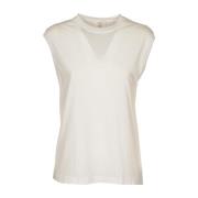 Mouwloze Top Agolde , White , Dames