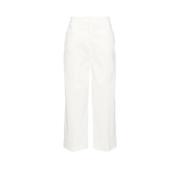 Cropped Trousers Pinko , White , Dames