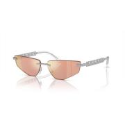 Silver/Yellow Red Sunglasses DG 2303 Dolce & Gabbana , Gray , Dames