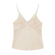 Sleeveless Tops Patrizia Pepe , Beige , Dames