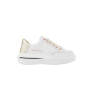 Wit Goud Lancaster Sneakers Alexander Smith , White , Dames