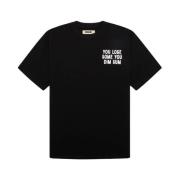 T-Shirt- WB Baine Dimsum TEE S/S Woodbird , Black , Heren