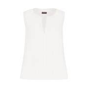 Elegante Zijden Blouse Emporio Armani , White , Dames