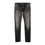 Slim-fit Jeans Balmain , Black , Heren