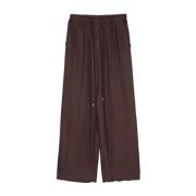 Wide Trousers Alysi , Brown , Dames