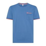 Kleine Strepen T-Shirt Sun68 , Blue , Heren