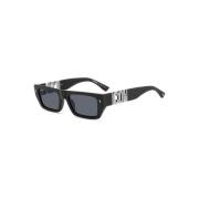 Matte Black Zonnebril voor Mannen Dsquared2 , Black , Heren