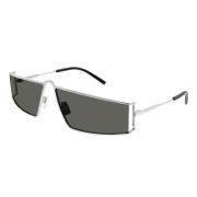 Iconic Rectangular Sunglasses SL 606 004 Saint Laurent , Gray , Heren