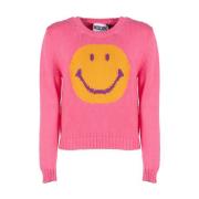 Round-neck Knitwear Moschino , Pink , Dames