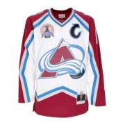 NHL White Jersey 2000 Sakic Colava Mitchell & Ness , Multicolor , Here...