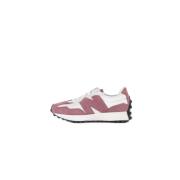 Roze Leren Rubberen Zool Sneakers New Balance , Pink , Dames