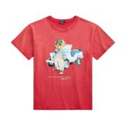 T-Shirts Polo Ralph Lauren , Red , Dames