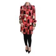 Roze IJs Bloemen Pailletten Jurk Dolce & Gabbana , Multicolor , Dames